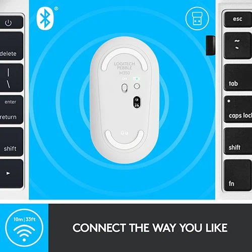 Rato Wireless Logitech Pebble M350 - Branco - Image 6