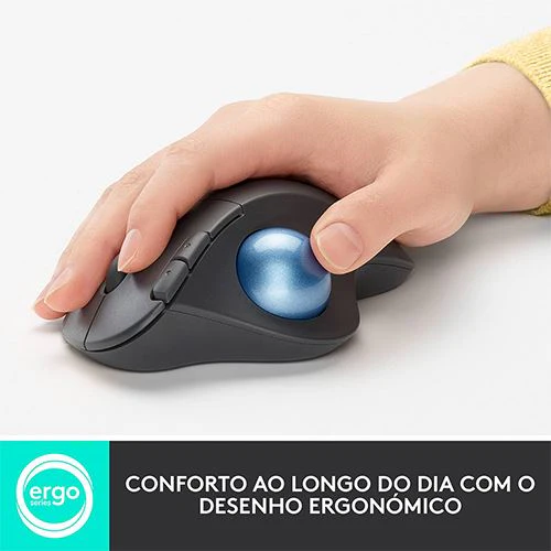 Rato Wireless Logitech Ergo M575S Trackball - Preto Grafite - Image 2