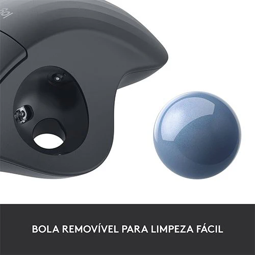 Rato Wireless Logitech Ergo M575S Trackball - Preto Grafite - Image 7