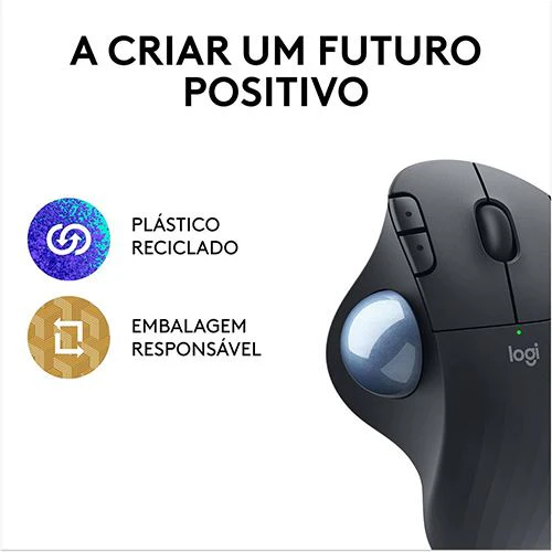Rato Wireless Logitech Ergo M575S Trackball - Preto Grafite - Image 9