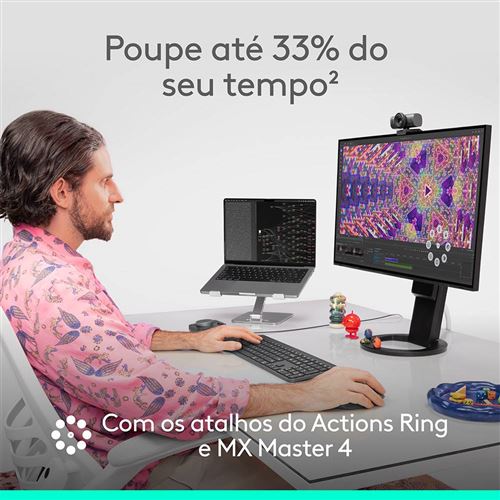 Rato Wireless Logitech MX Master 4 - Offwhite - Image 11