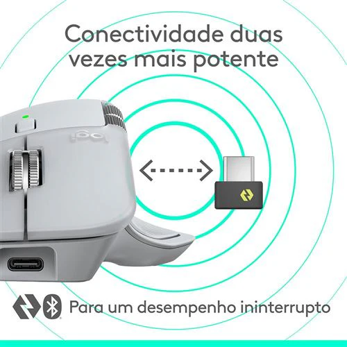 Rato Wireless Logitech MX Master 4 - Offwhite - Image 14