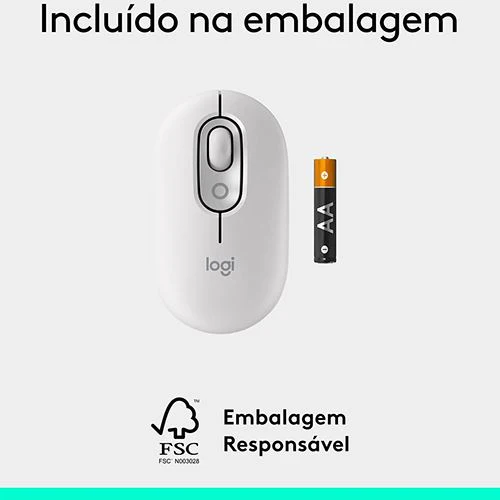 Rato Wireless Logitech Pop - Branco - Image 10