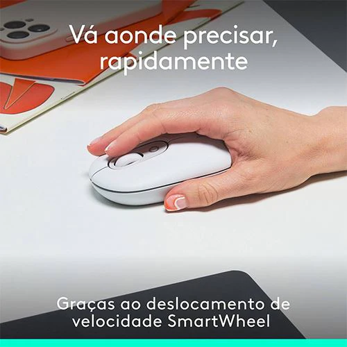 Rato Wireless Logitech Pop - Branco - Image 3