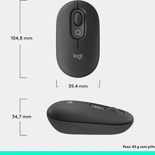 Rato Wireless Logitech Pop - Preto Grafite - Image 7