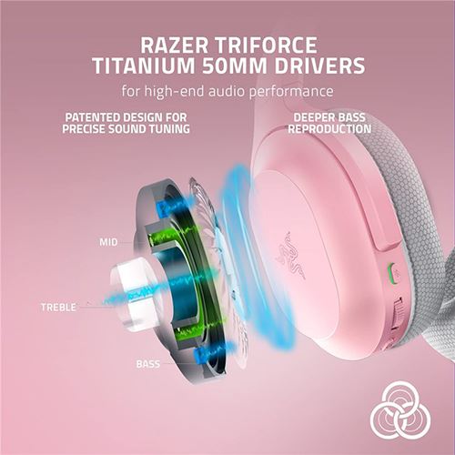 Auscultadores Gaming Bluetooth Razer Barracuda - Quartz - Image 6