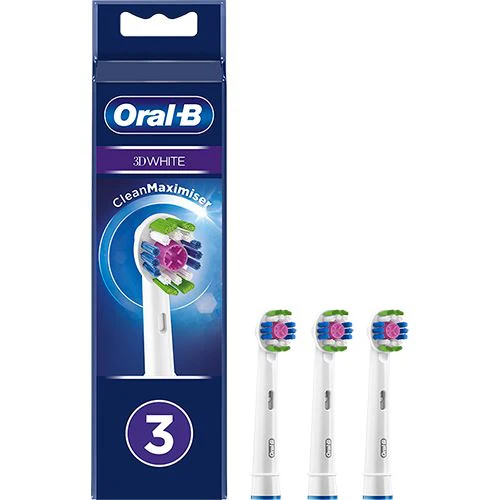 Recargas para Escovas de Dentes Elétrica Oral-B 3D White Clean Maximiser - 3 Uni. - Image 4