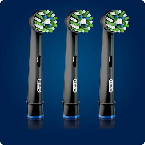 Recargas para Escovas de Dentes Elétrica Oral-B Cross Action com Clean Maximiser - Preto - 3 Uni. - Image 3