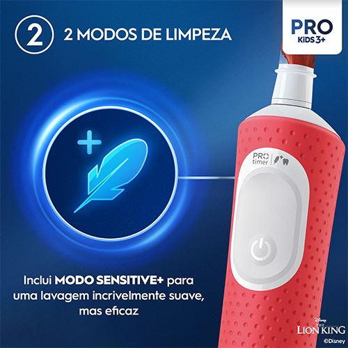 Recargas para Escovas de Dentes Elétrica Criança Oral-B Pro Kids 3+ Rei Leão - 4 Unidades - Image 5