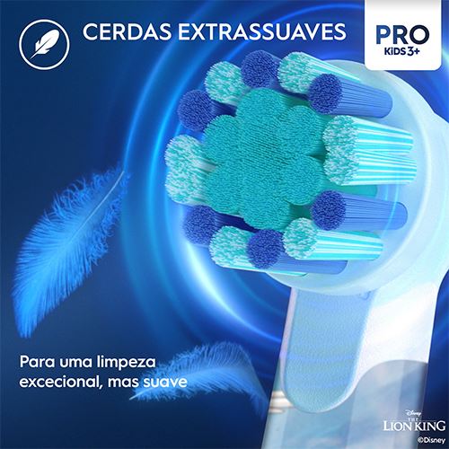 Recargas para Escovas de Dentes Elétrica Criança Oral-B Pro Kids 3+ Rei Leão - 4 Unidades - Image 6