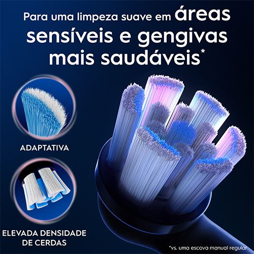 Recargas para Escovas de Dentes Elétrica Oral-B iO Gentle Care - Preto - 3 Unidades - Image 2