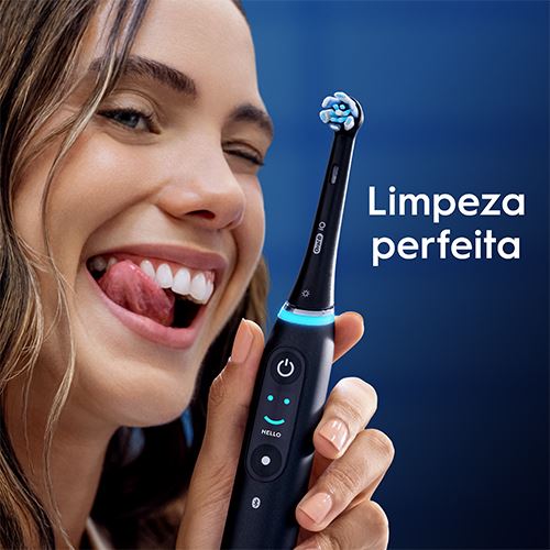 Recargas para Escovas de Dentes Elétrica Oral-B iO Radiant White - Preto - 6 Unidades - Image 8