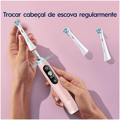 Recargas para Escovas de Dentes Elétrica Oral-B iO Gentle Care - Branco - 6uni - Image 4
