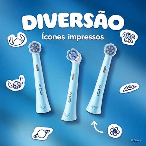 Recargas para Escovas de Dentes Elétrica Oral-B iO Kids 6+ Stitch - 4 Unidades - Image 5