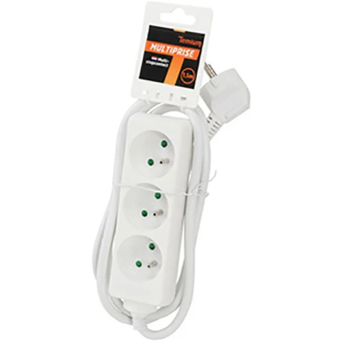 Régua de Alimentação Temium Multi-Tomada 3 + Interruptor 1.5m - Branco - Image 2
