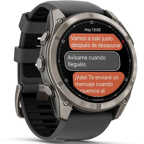 Relógio Desportivo Garmin Fénix 8 Pro - 51mm - Titânio | Bracelete Silicone Preta - Image 3