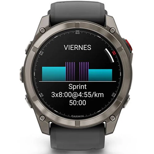 Relógio Desportivo Garmin Fénix 8 Pro - 51mm - Titânio | Bracelete Silicone Preta - Image 7
