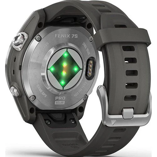 Relógio Desportivo Garmin Fénix 7S Pro Solar - Prateado | Grafite - Image 8