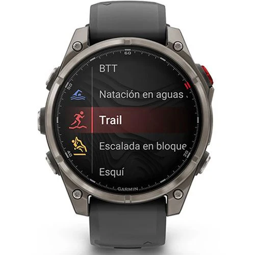 Relógio Desportivo Garmin Fénix 8 Pro - 47mm - Titânio | Bracelete Silicone Preta - Image 4