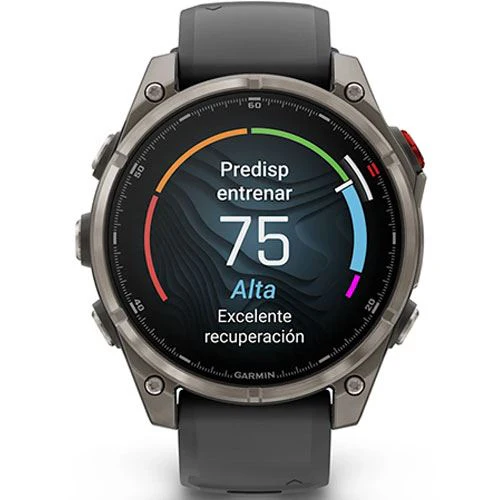Relógio Desportivo Garmin Fénix 8 Pro - 47mm - Titânio | Bracelete Silicone Preta - Image 6