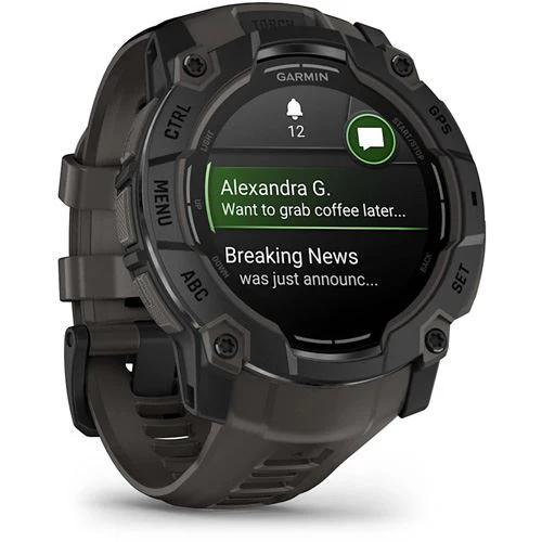 Relógio Desportivo Garmin Instinct 3 50mm AMOLED - Preto/Carvão - Image 2
