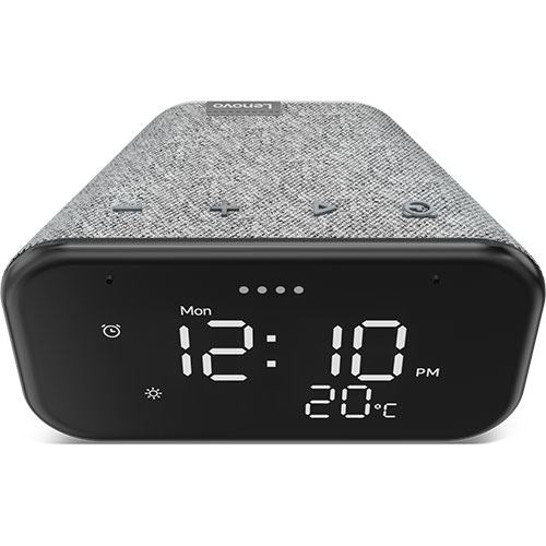 Smart Clock Lenovo Essential com Google Assistant - Soft Touch Grey - Image 3