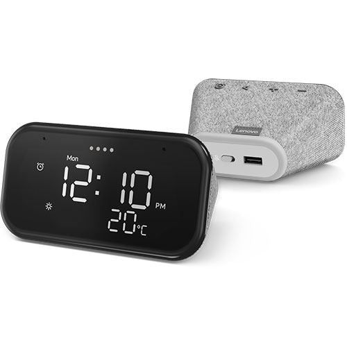 Smart Clock Lenovo Essential com Google Assistant - Soft Touch Grey - Image 5