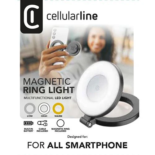 Ring Light Magnético Cellularline - Preto - Image 8
