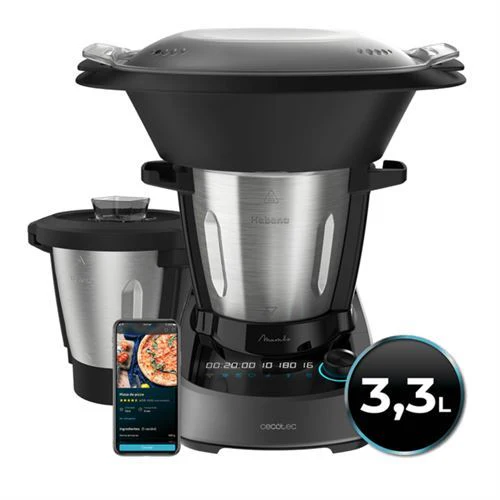 Robot de Cozinha Cecotec Mambo 11090 Habana 3,3 L Preto 1600W - Outlet - Grade A - Image 4