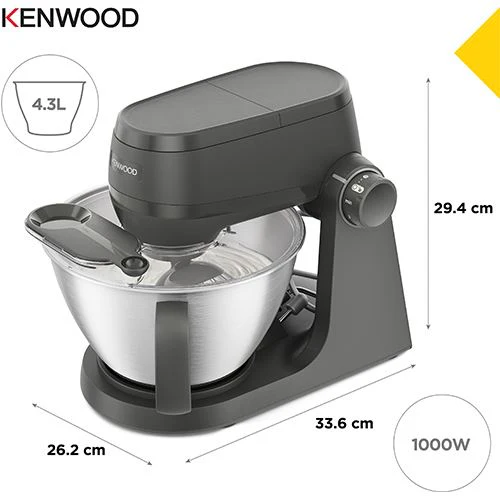 Robot de Cozinha Kenwood KHC30.050GY | 1000 W | Cinzento - Image 4