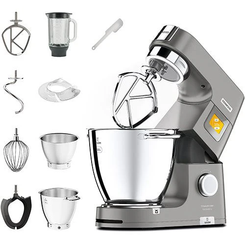 Robot de Cozinha Kenwood KWL90.124SI Titanium Chef Patissier XL - Prateado