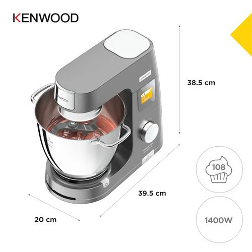 Robot de Cozinha Kenwood KWL90.124SI Titanium Chef Patissier XL - Prateado - Image 6