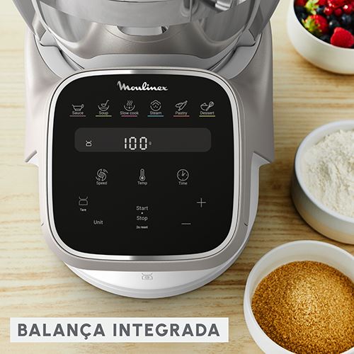 Robot de Cozinha Moulinex Companion Pro HF850810 - Branco | Metalizado - Image 4