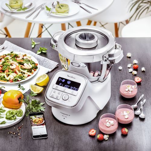 Robot de Cozinha Moulinex i-Companion XL + Cortador/Aralador - Branco Metalizado - Outlet - Grade B - Image 3