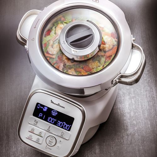 Robot de Cozinha Moulinex i-Companion XL + Cortador/Aralador - Branco Metalizado - Outlet - Grade B - Image 7