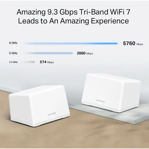 Router Mercusys Halo H47BE Mesh BE9300 Wi-Fi 7 Tri-Band - Pack 2 - Image 4