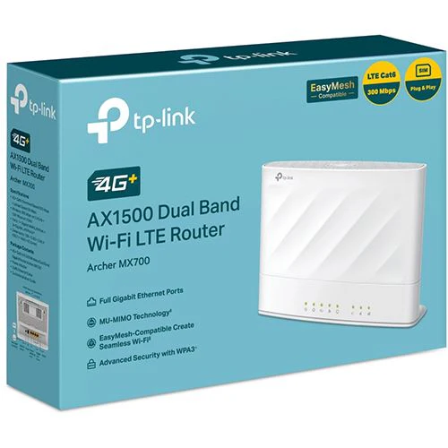 Router TP-Link Archer MX700 4G+ AX1500 Dual Band Wi-Fi LTE - Branco - Image 8