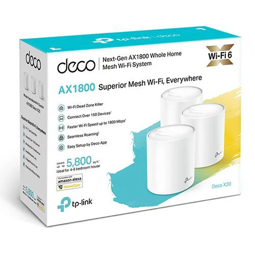 Sistema Wi-Fi Tp-Link Deco X20 AX1800 Whole Home Mesh - 3 uni - Image 2