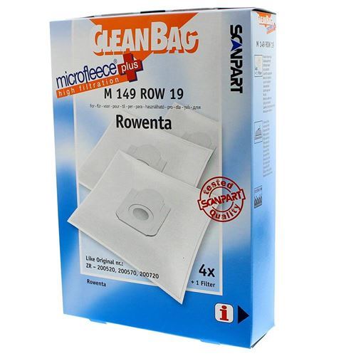 Sacos de Aspirador Scanpart Cleanbag M149ROW19 MicroFleece+ - Outlet - Grade A