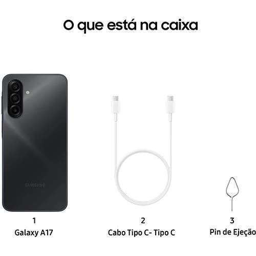 Samsung Galaxy A17 - 128GB - Preto - Image 3