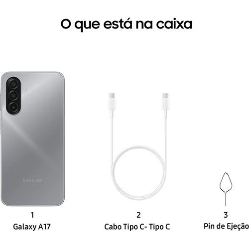 Samsung Galaxy A17 - 256GB - Cinzento - Image 3