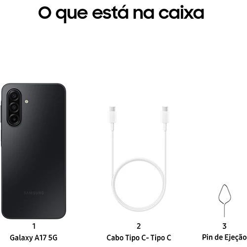 Samsung Galaxy A17 5G - 128GB - Preto - Image 3