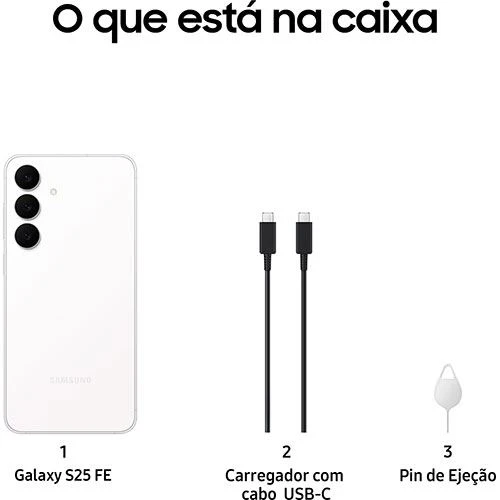 Samsung Galaxy S25 FE - 128GB - Branco - Image 7