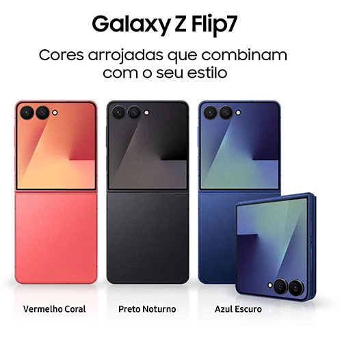 Samsung Galaxy Z Flip7 - 256GB - Preto Noturno - Image 2