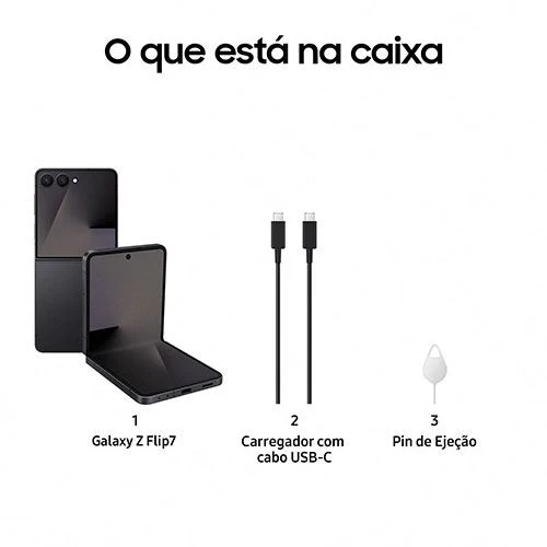 Samsung Galaxy Z Flip7 - 256GB - Preto Noturno - Image 7
