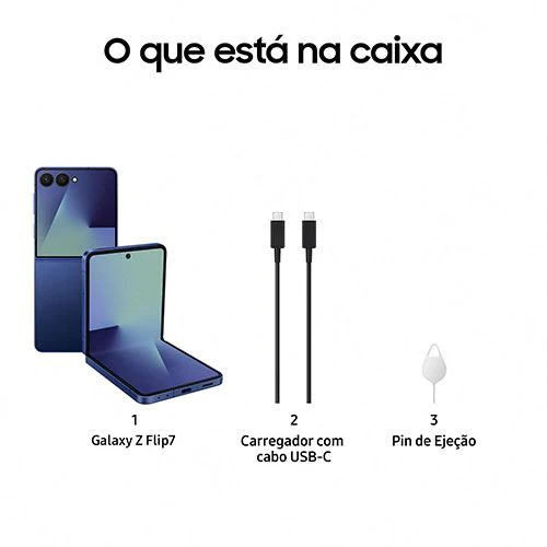 Samsung Galaxy Z Flip7 - 512GB - Azul Escuro - Image 7