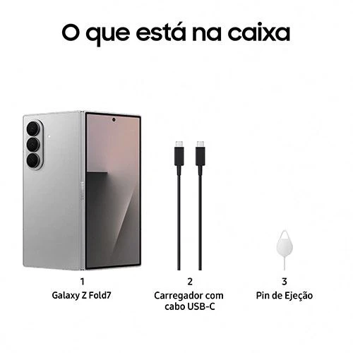 Samsung Galaxy Z Fold7 - 512GB - Cinza Escuro - Image 7