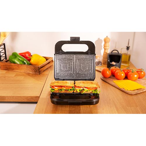 Sanduicheira Cecotec Rock’nToast 4in1 | 900W - Preto - Image 4