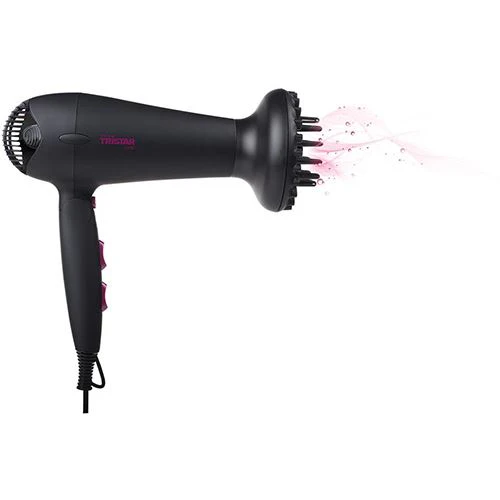 Secador de Cabelo Tristar HD-2358 | Iónico | 2000 W - Preto - Image 2