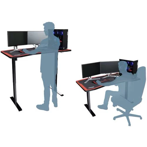 Secretária Gaming Nitro Concepts D16E Elétrica -  Carbon Red - Image 6